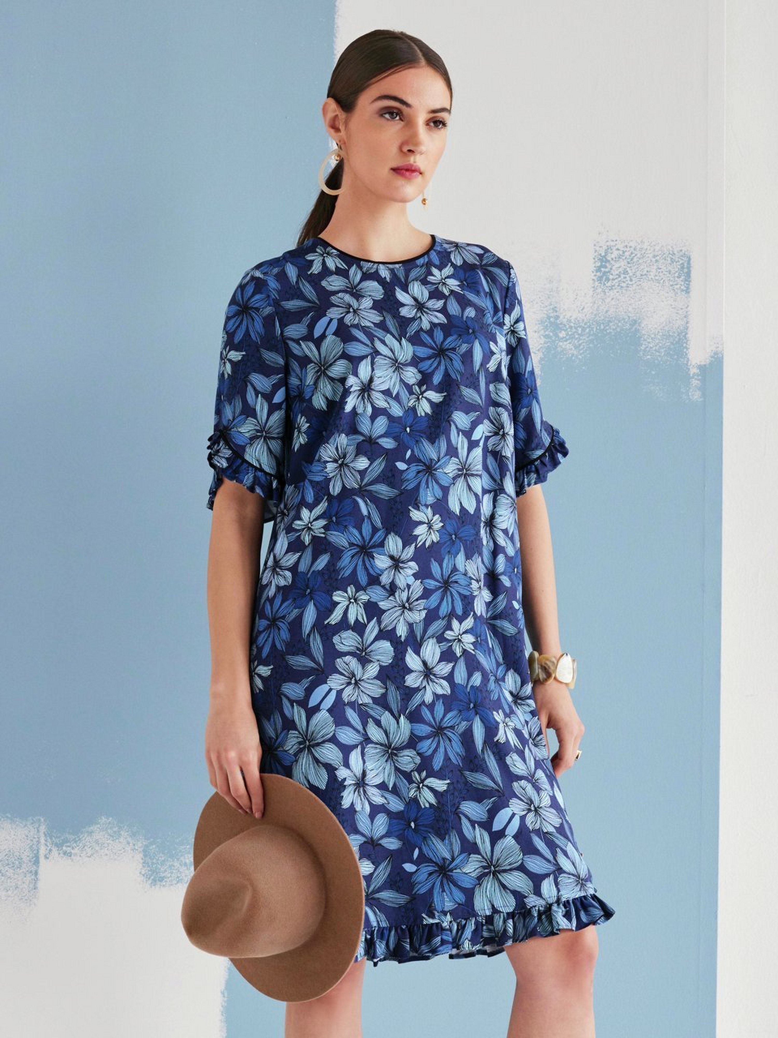 Kleid mit 1/2-Arm