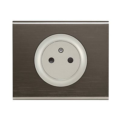 Plaque de finition simple Legrand Céliane matière black nickel