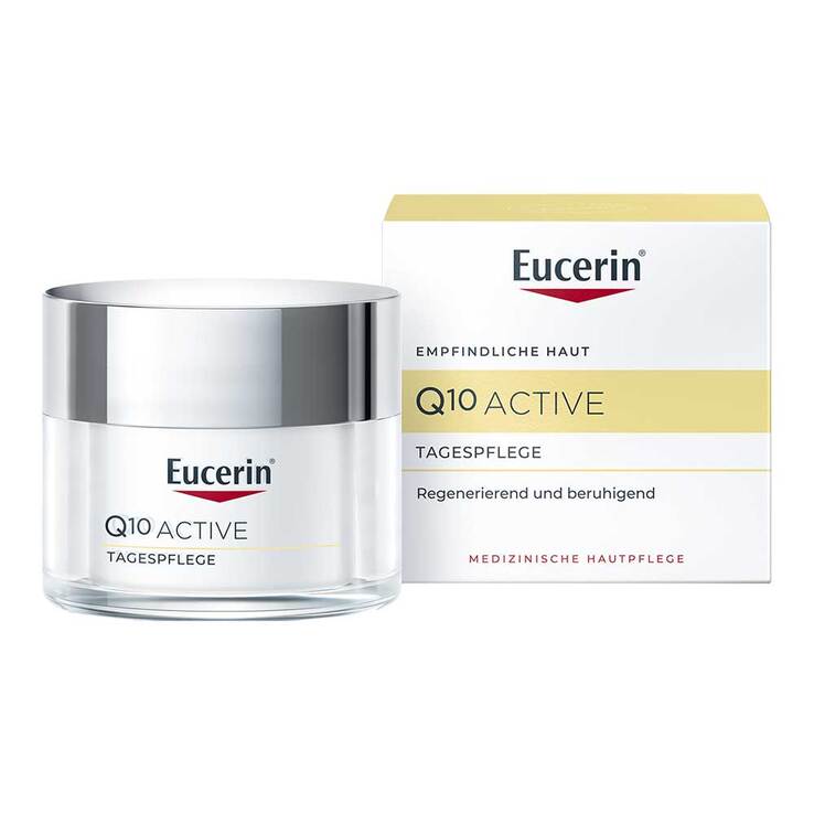 Eucerin Q10 Active Anti-Falten Tagescreme für trockene Haut, 50 ml