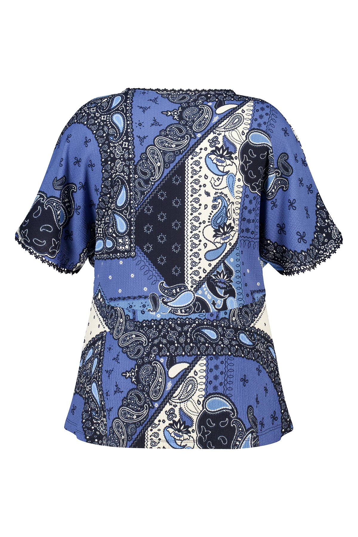 Top met print en subtiele details Multi blue