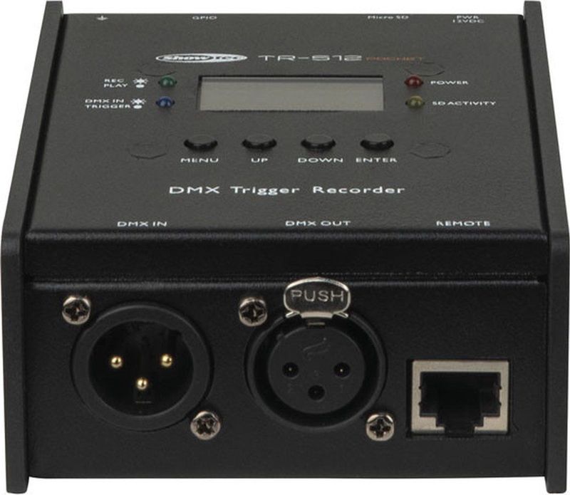 DMX TR 512 - DMX Recorder - Met Trigger / Sensor