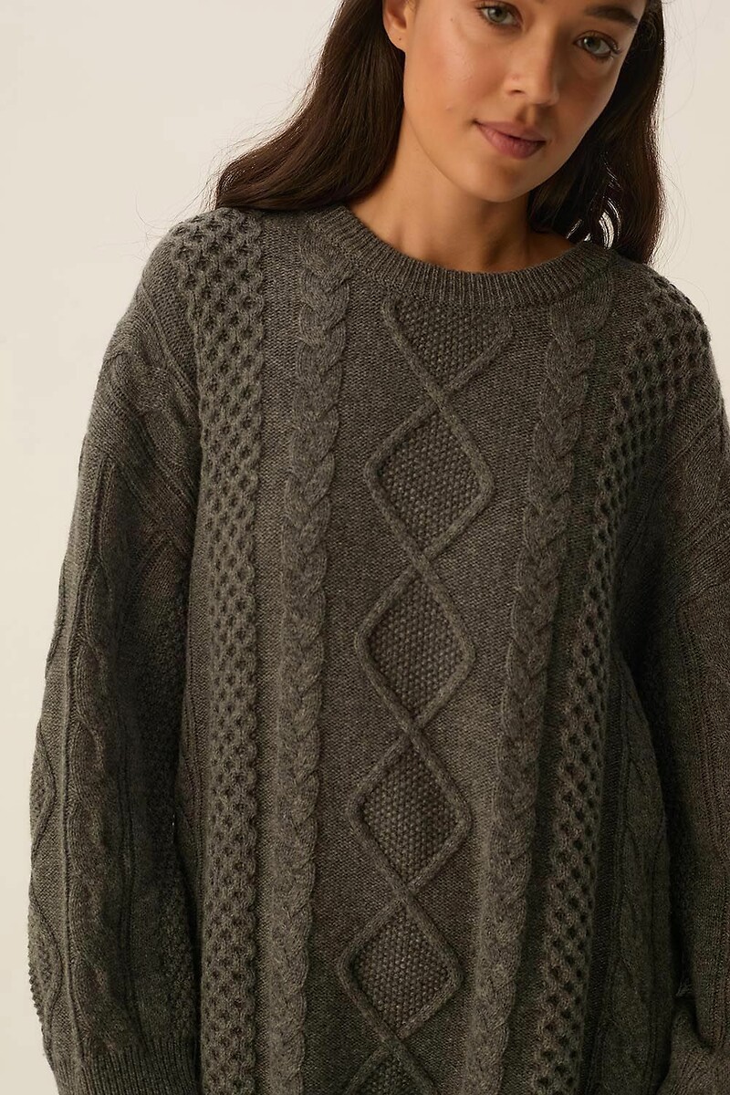 DES PETITS HAUTS<br>Vestido curto mescla de lã, DORIANE