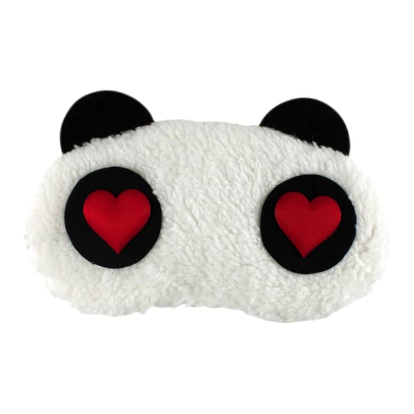 Forelsket Panda, Fluffy Sovemaske for reiser og avslapping