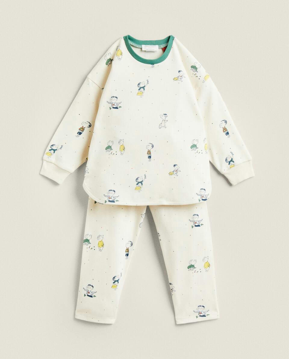 Conjunto de pijama infantil Le Petit Nicolas em algodão.