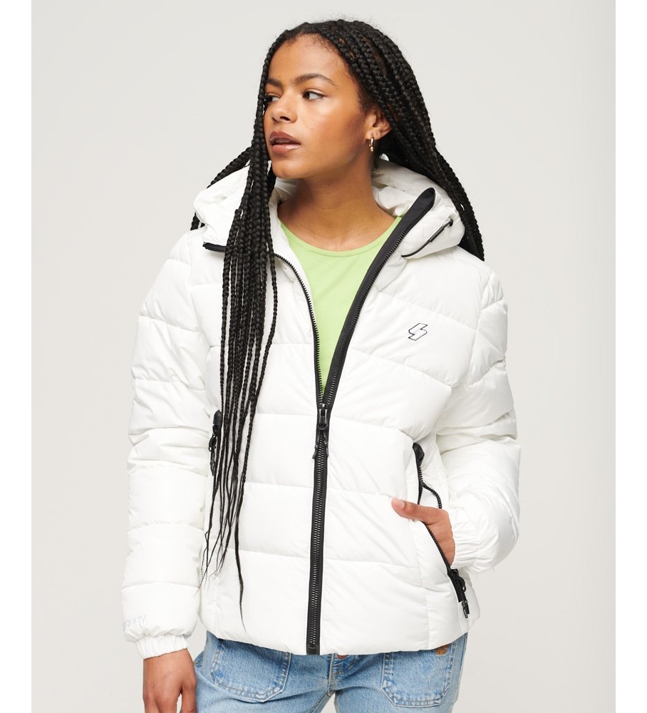 Jaqueta acolchoada Superdry Spirit Sports, branca