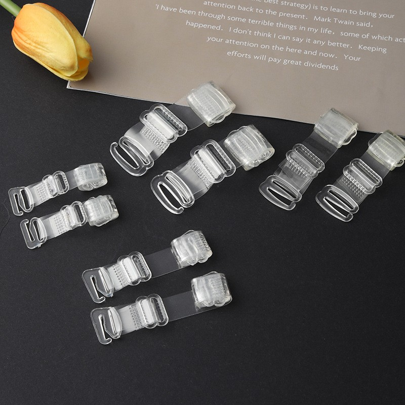 (1 Paar) Verstellbare BH Träger Unsichtbare Ersatz Straps - Transparent