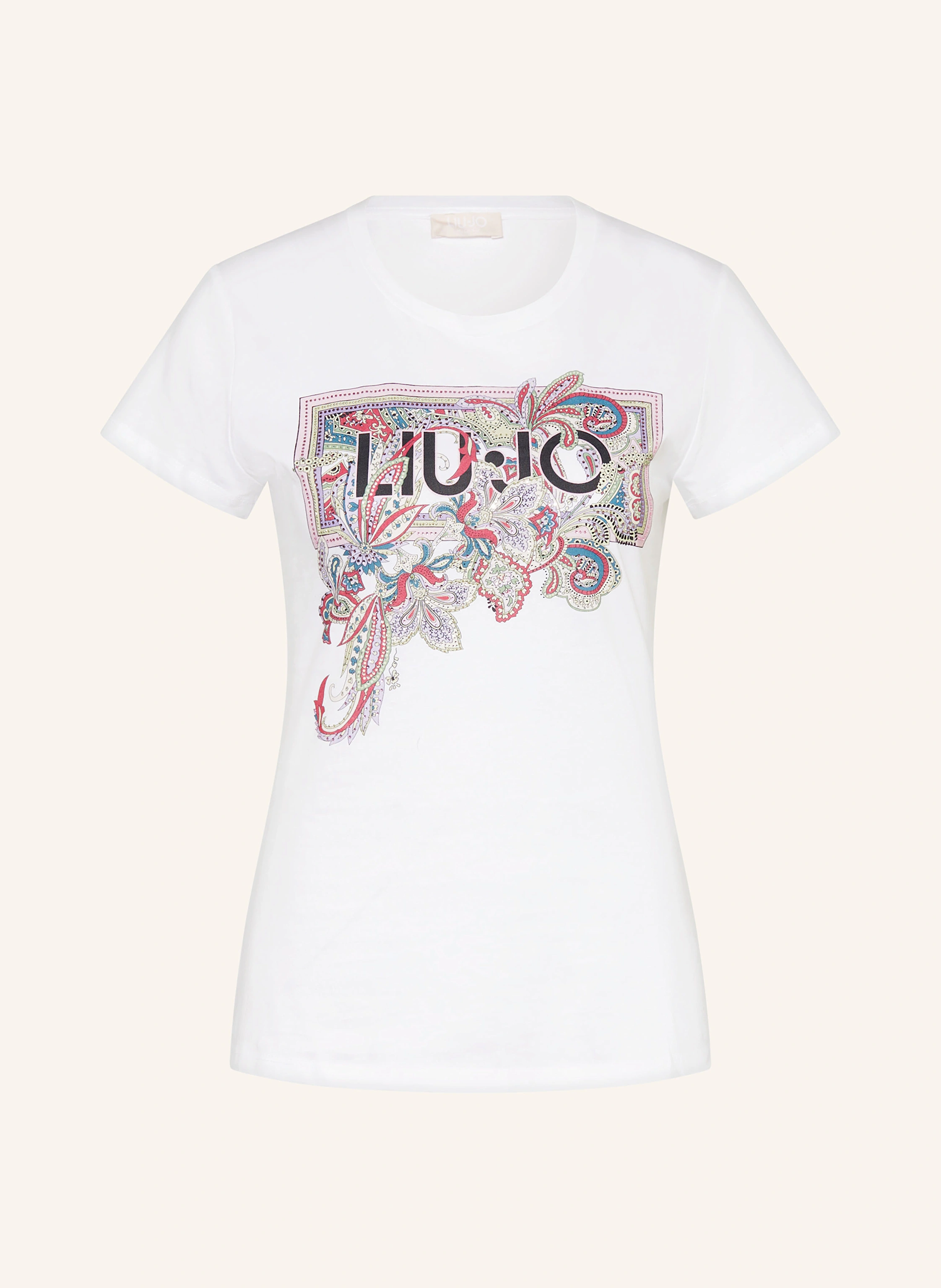 LIU JO T-Shirt mit Schmucksteinen