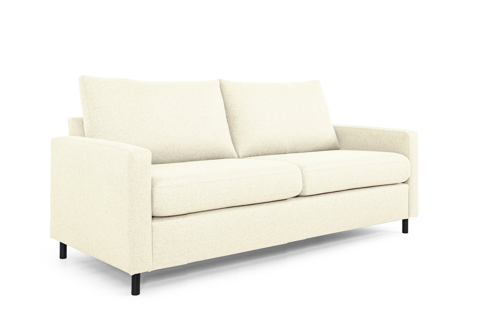 Tempo 2-seter Tekstil Herbi 50 Beige med sorte ben