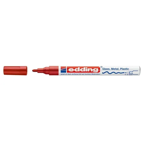 edding 751 Glanzlackmarker 1-2mm, rot