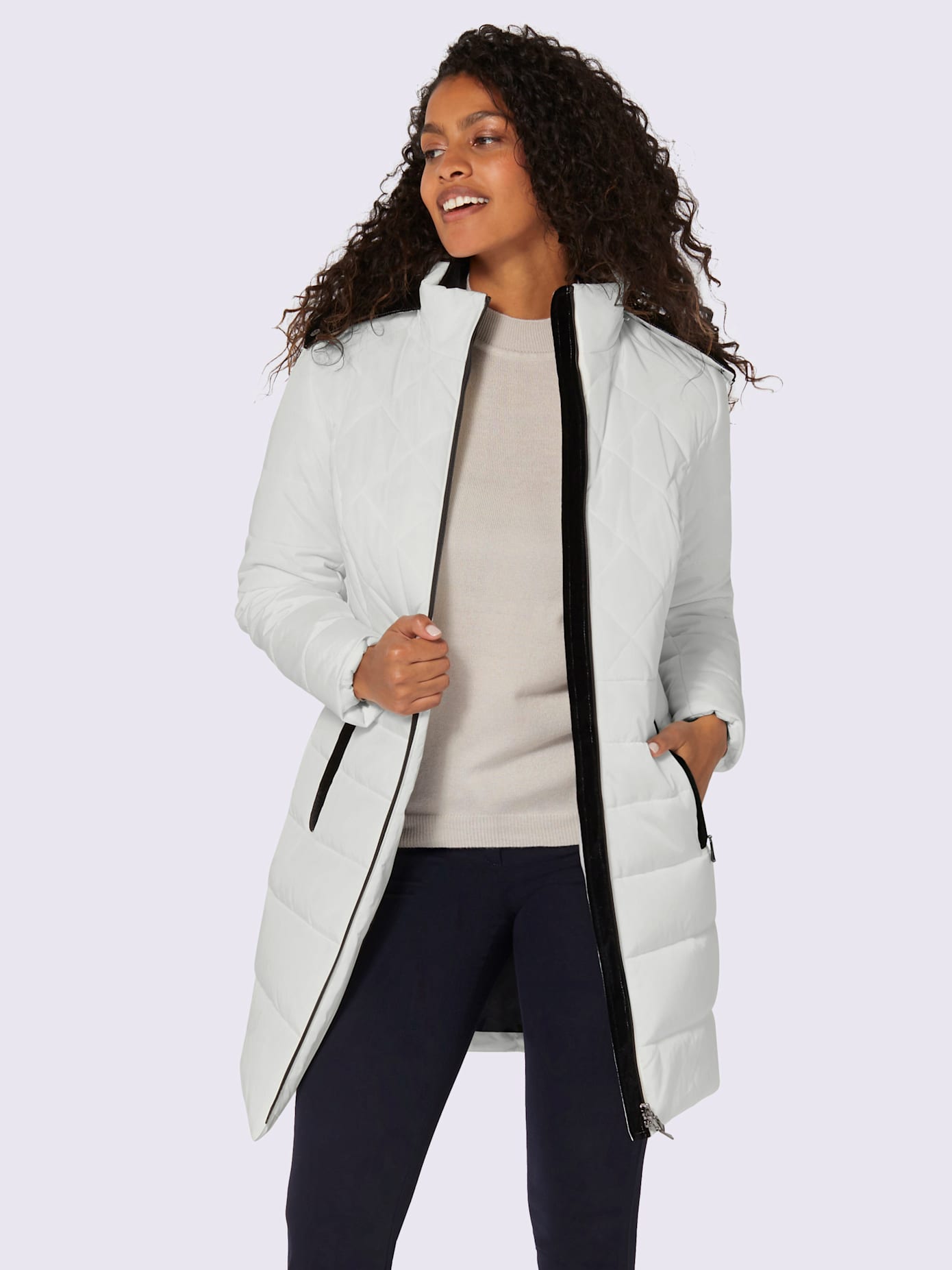 Manteau matelassé capuche amovible