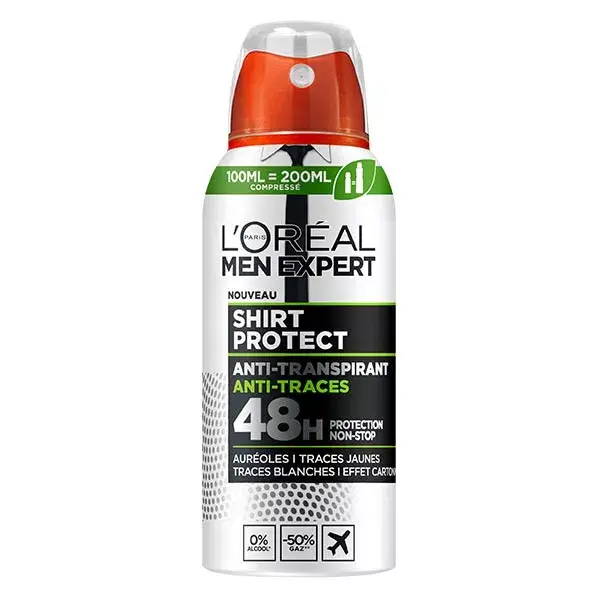 Desodorante Antitranspirante em Spray L'Oréal Men Expert Shirt Protect 48h 100ml