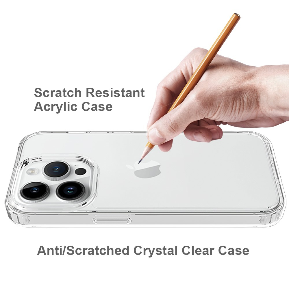 iPhone 15 Pro Hybrid Hülle TPU Bumper   Acryl Rückseite Pankow (11030) - Transparent