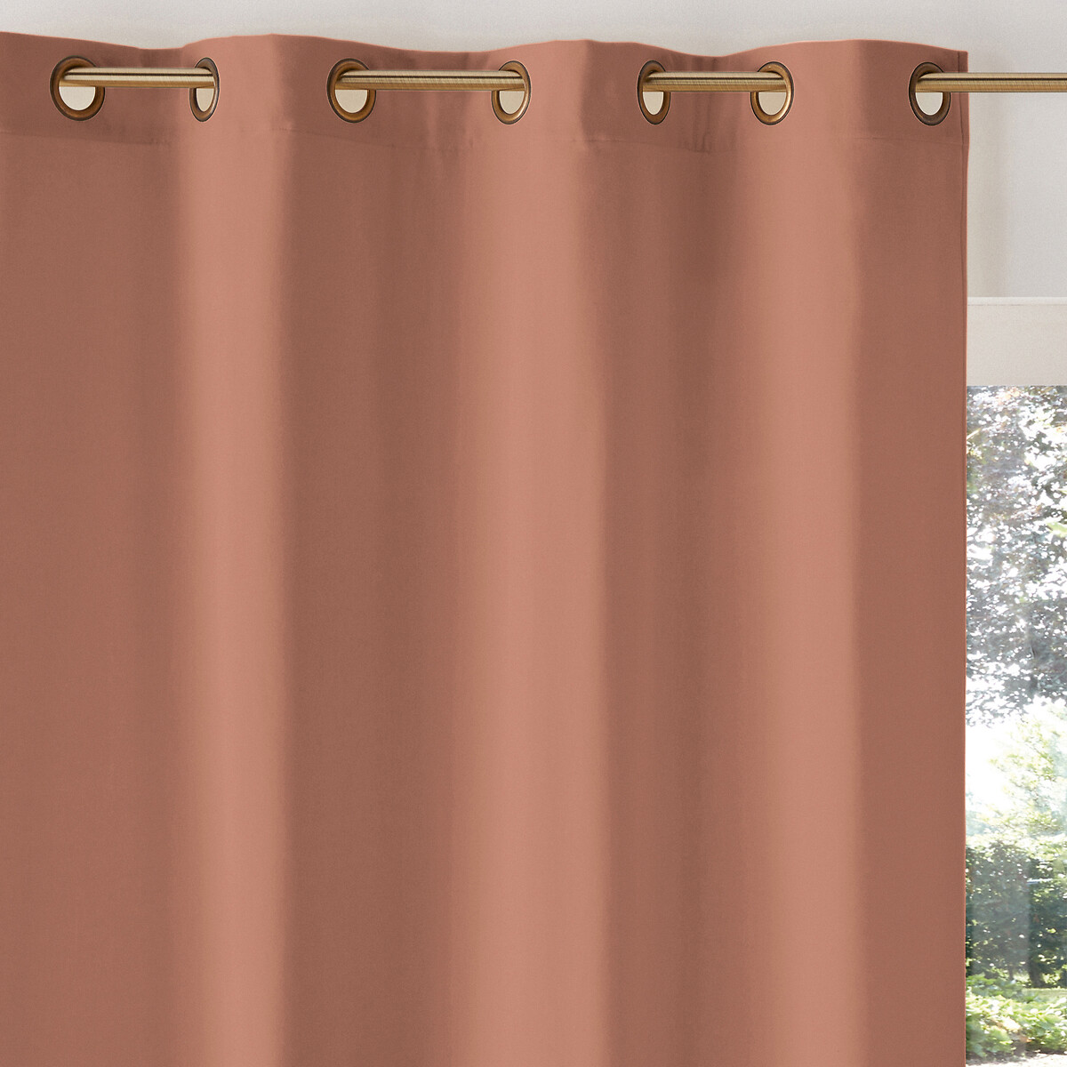 LA REDOUTE INTERIEURS<br>Cortina de veludo com ilhós Veludo