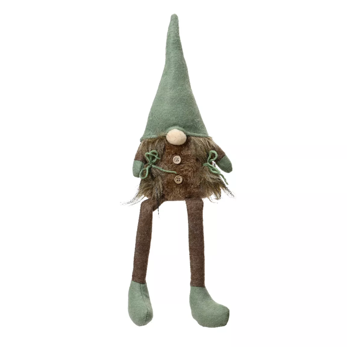 Lutin de Noël à asseoir (H50 cm) Billie Menthe blanche