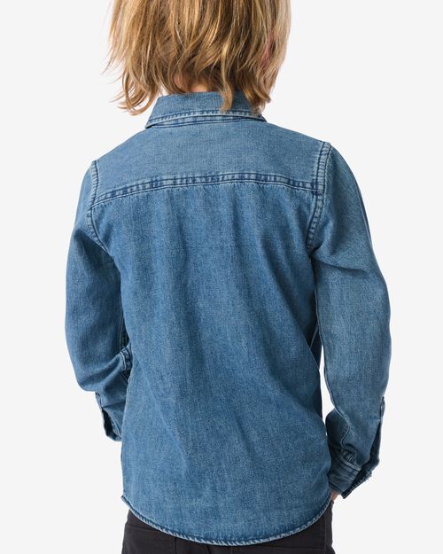chemise enfant denim  bleu