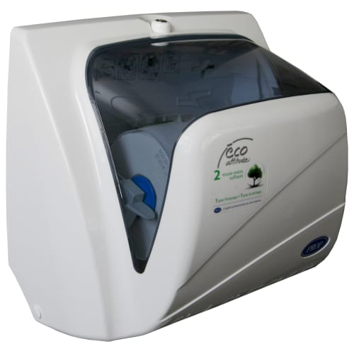 Distributeur d'essuie-mains rouleaux Paredes collection Paredis Evolution blanc fermeture à clé Paredes