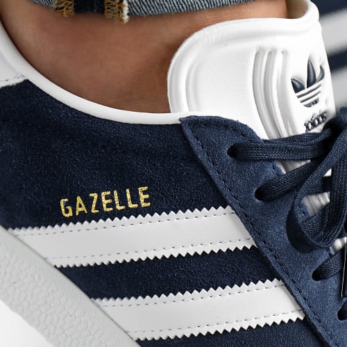 Baskets Gazelle BB5478 Collegiate Navy White Gold Metallic