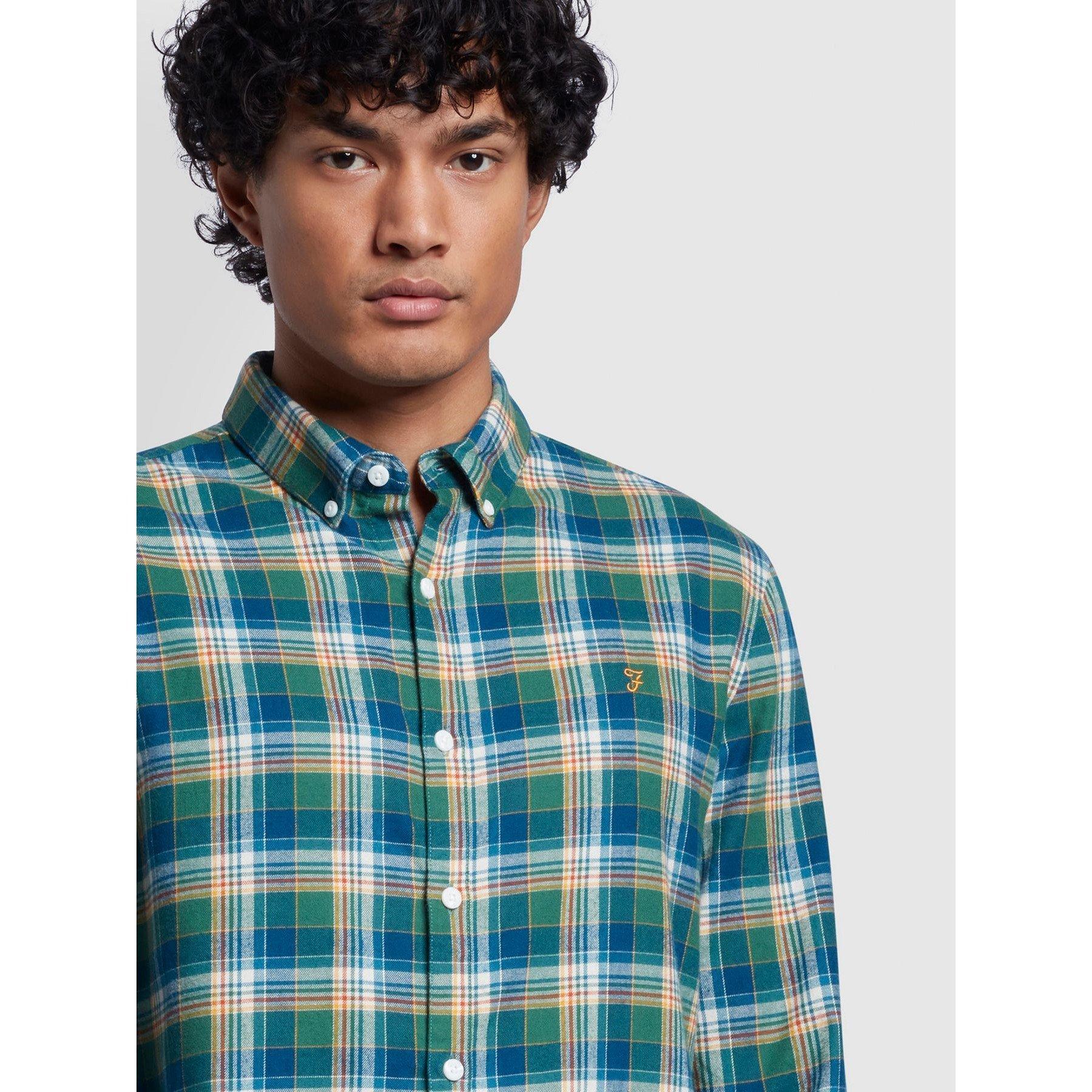 Farah Leroy Checked Long Sleeve Shirt