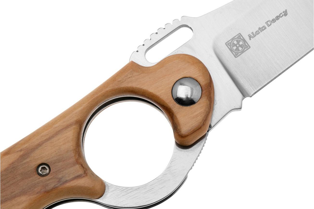 FOX Knives Elite FX-270-OL, Olive Wood zakmes, Alain Descy design