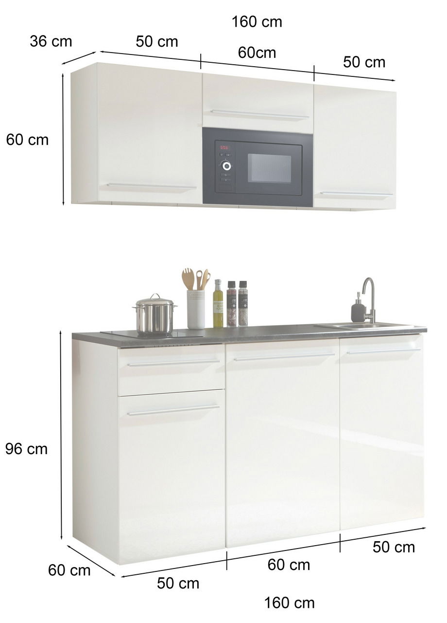 Yourkitchen Single-Küche 160 JAZZ