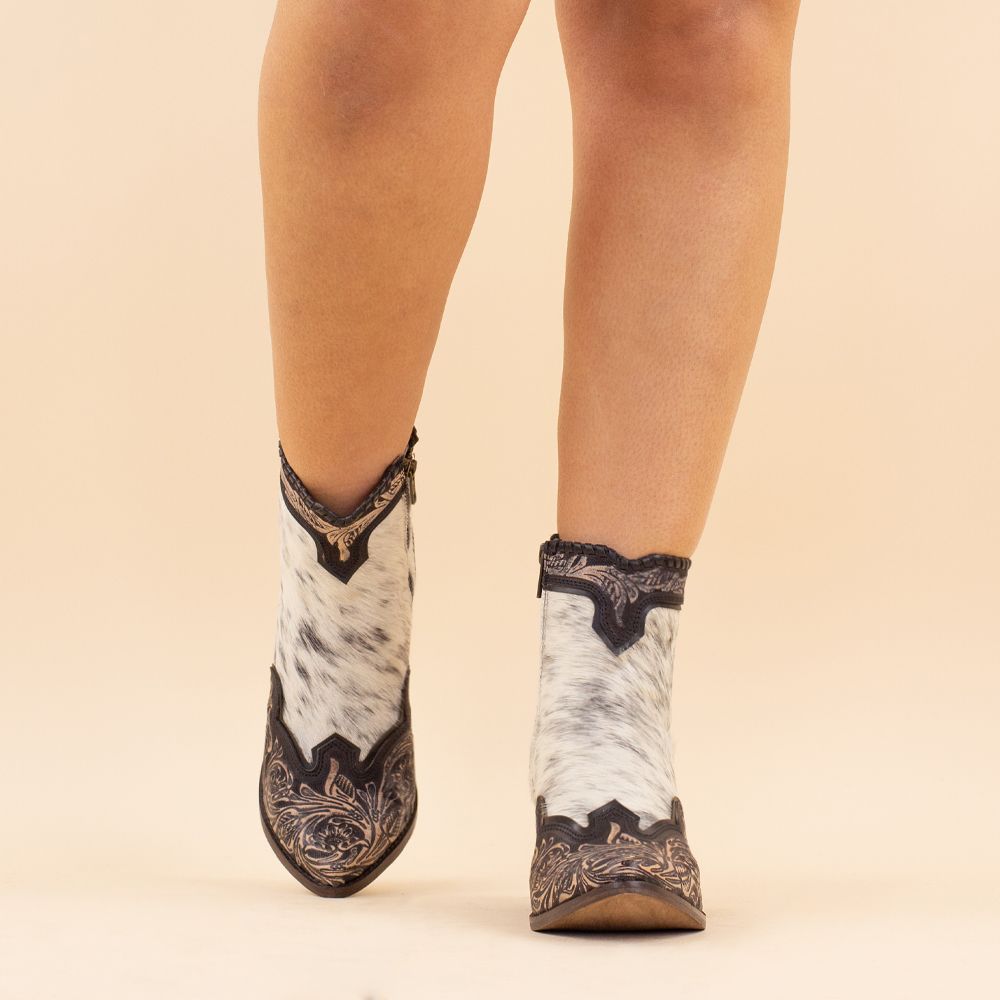 Myra Bag Boots Glennchester Hair-on Hand-tooled