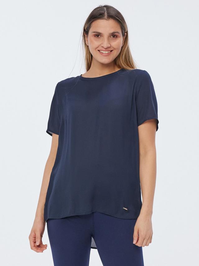Chiffonbluse mit Biesen