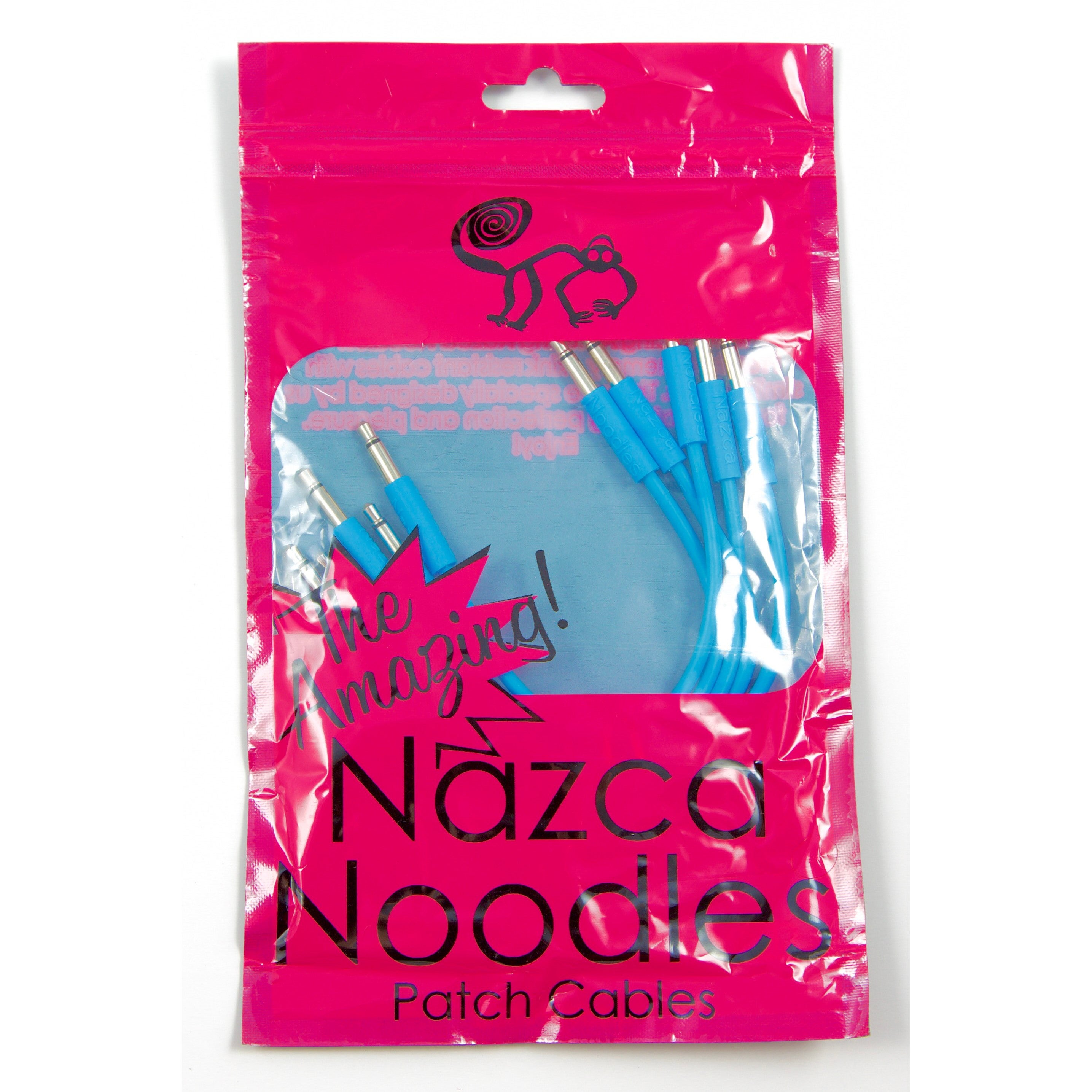 Cre8audio Nazca Noodles Blue 15 cm patchkabels (5 stuks)