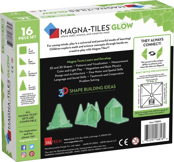Magna-Tiles Magna-Tiles Glow expansion 16 pcs