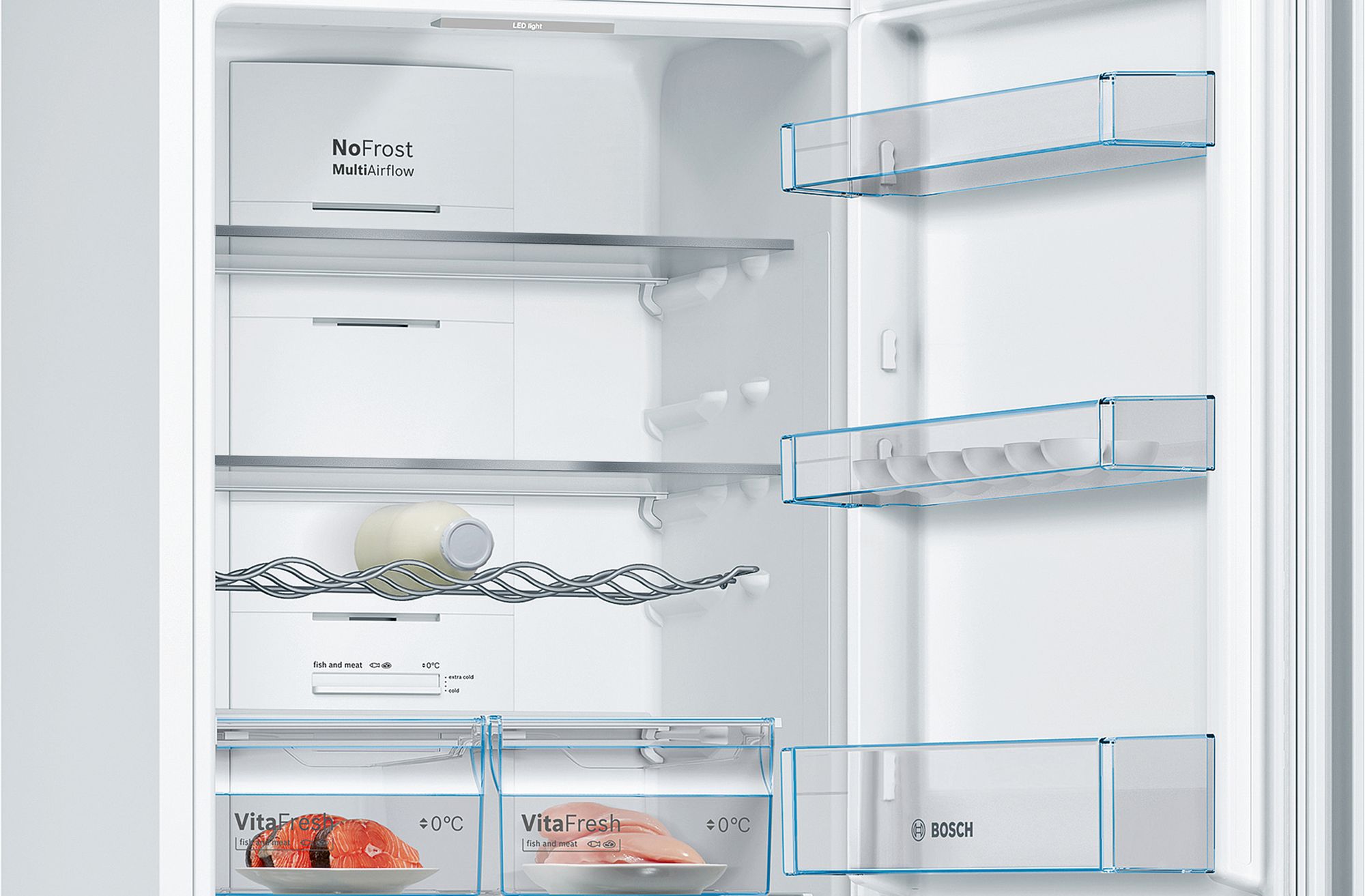 Refrigerador Combinado Independente Série 4 186 x 60 cm Branco KGN36VWEA