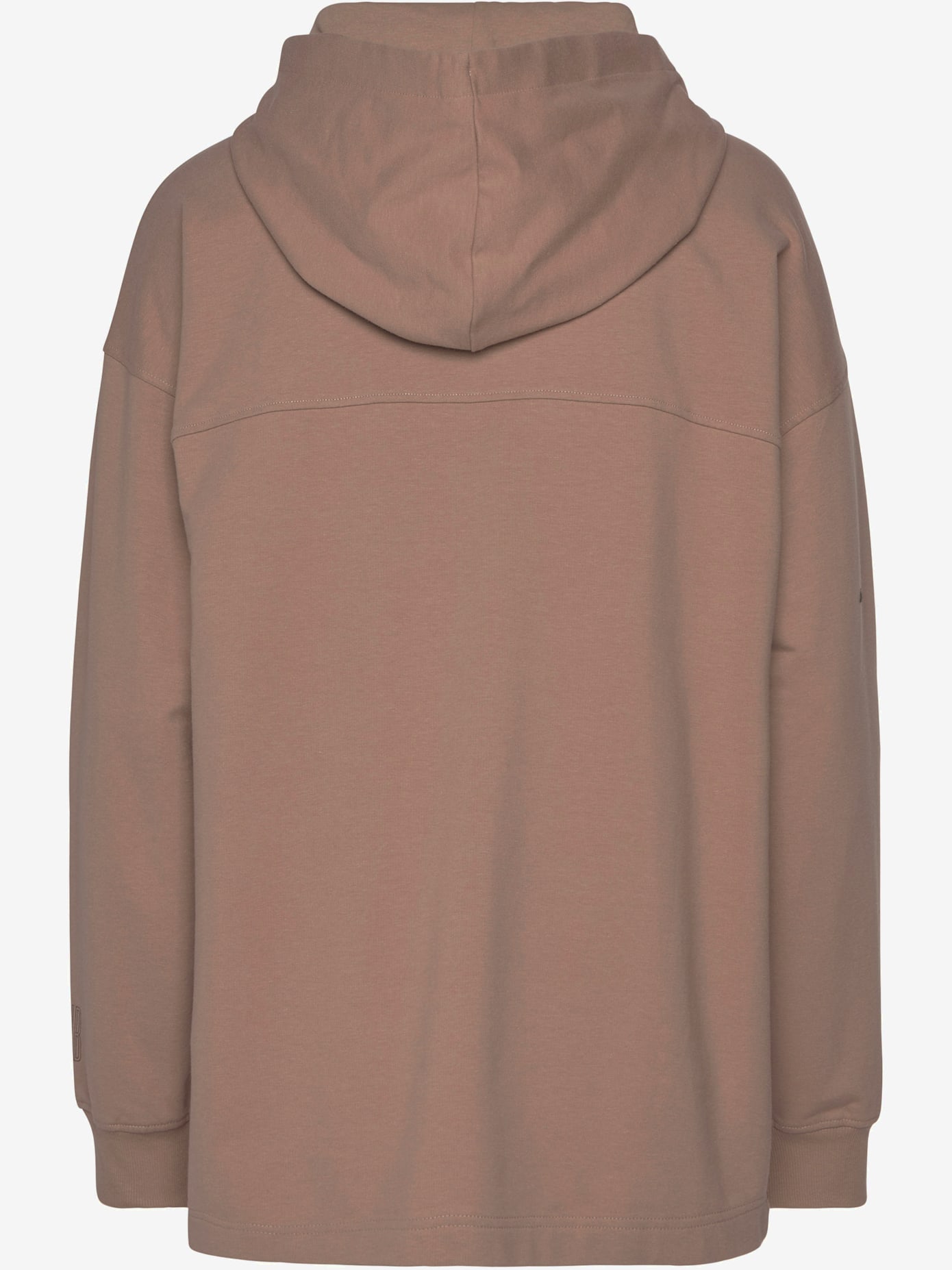 Sweatshirt à capuche capuche doublée avec lien à nouer
