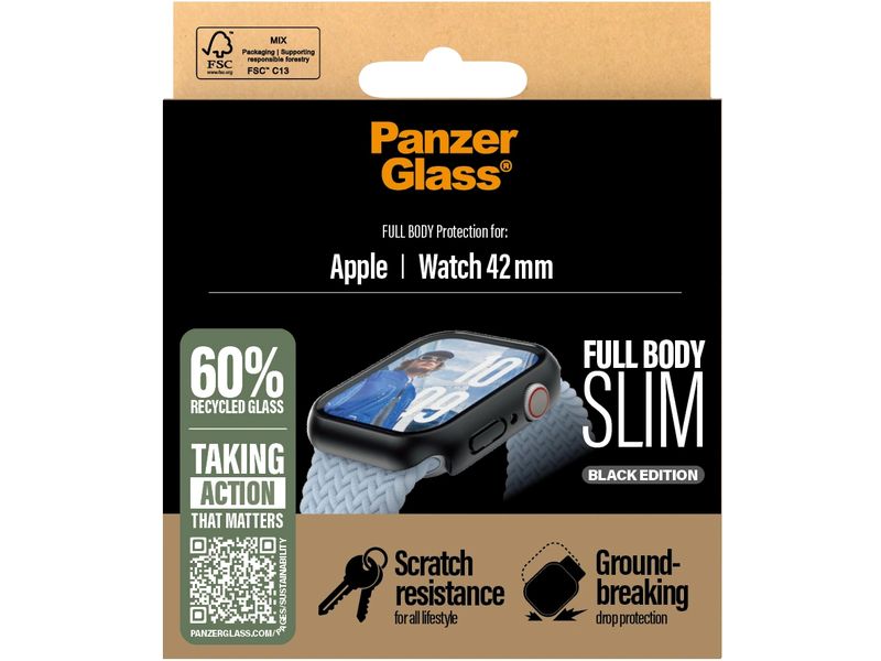 Panzerglass Full Body Protection Slim Apple Watch Series 10 Schlanker Full-Body-Displayschutz für die Apple Watch Series 10 42 mm