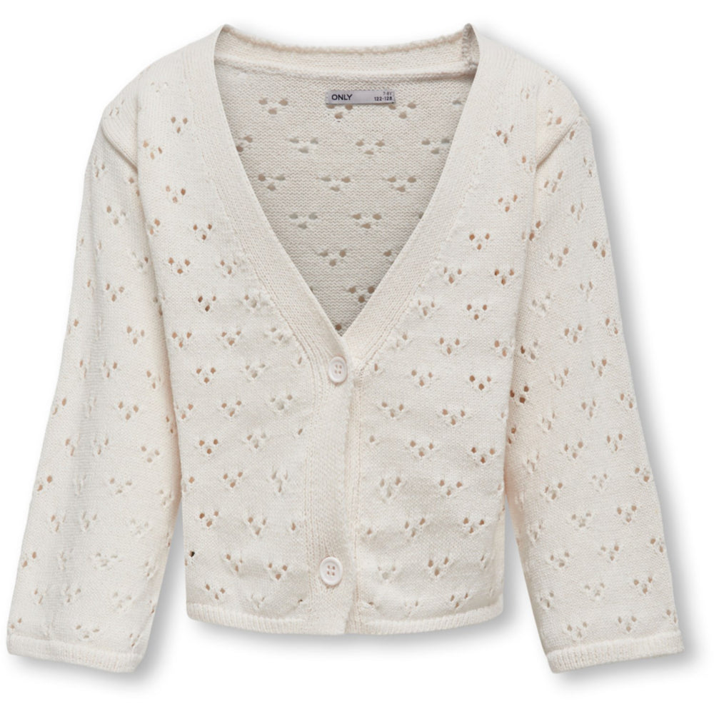 Køb kids ONLY Cloud Dancer Ina Life V-Neck Strik Cardigan