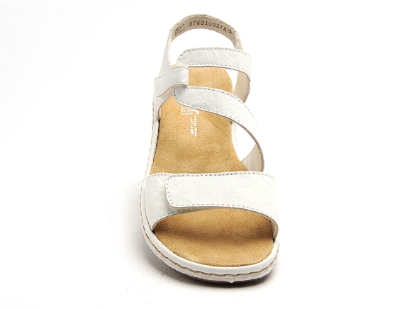 Rieker nu pieds plats femme 659c7 blanc