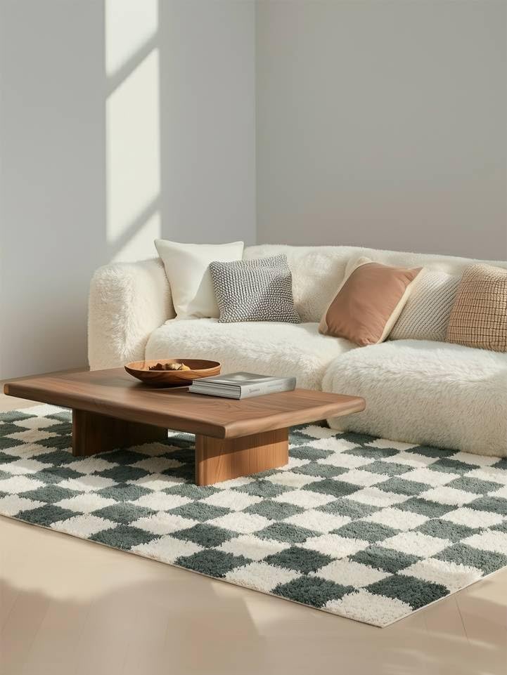 RugVista Chessie, Teppich, 300 x 200 cm, Rechteckig, Hoher Stapel, Wohnzimmer, Schlafzimmer, Nur chemische Reinigung, Oeko_tex_100, Grün/Off Weiß