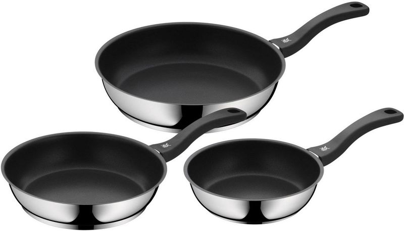 WMF - Devil 3-delige Koekenpan Set - Gecoat - Diameter 20 cm, 24 cm, 28 cm - Roestvrij Staal