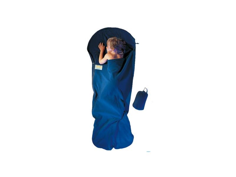 cocoon Schlafsackeinlage KidBag MummyLiner, Fleece, Dunkelb Innenschlafsack