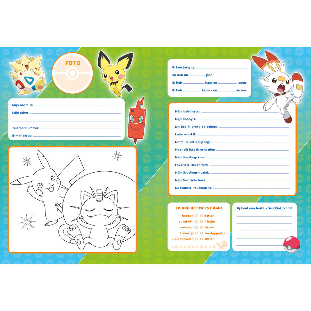 Pokémon vriendenboek