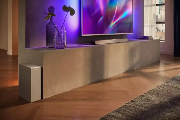 Philips Soundbar speaker TAB8505/10, 240 W max. Built-in subwoofer, Dolby Atmos®, DTS Play-Fi compatible, Connects with voice assistants