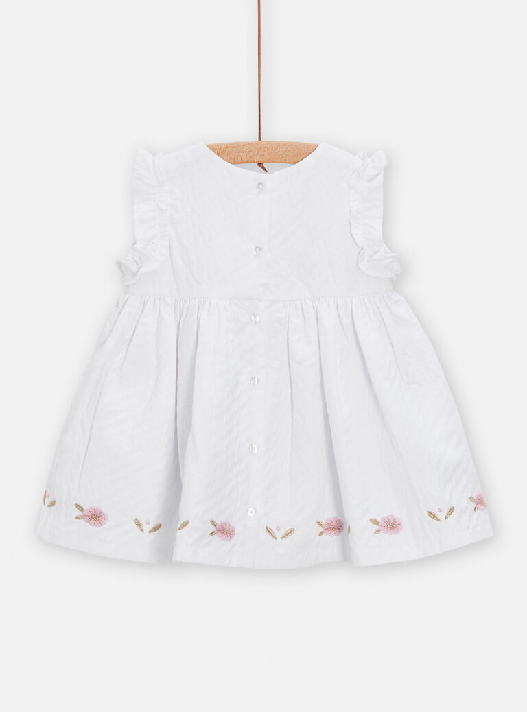 Robe de cérémonie écrue pour bébé fille
