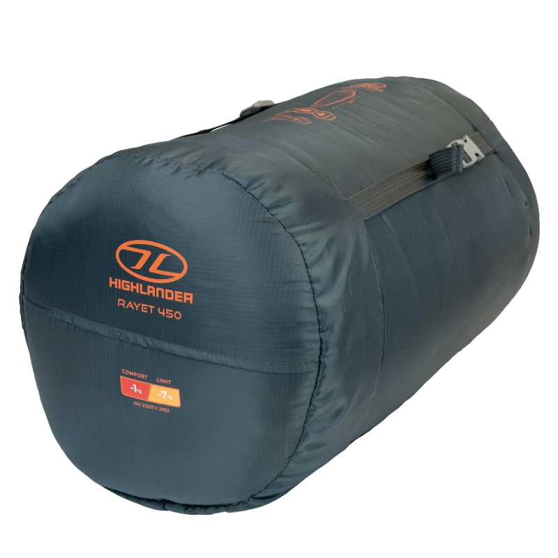 Highlander Rayet 450 mummyslaapzak - Grey