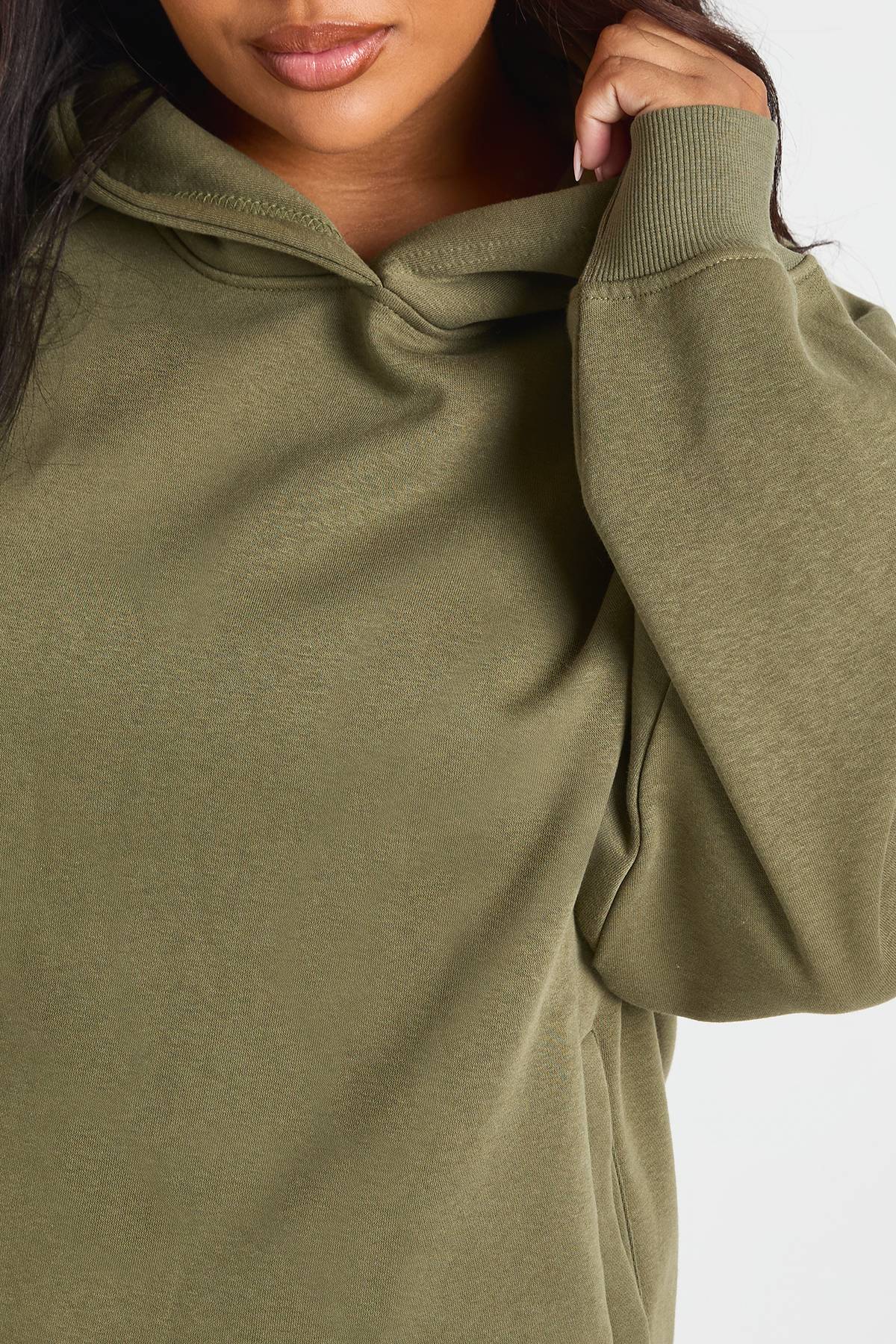 boohoo Hoodie basique oversize Plus Core à couture raglan