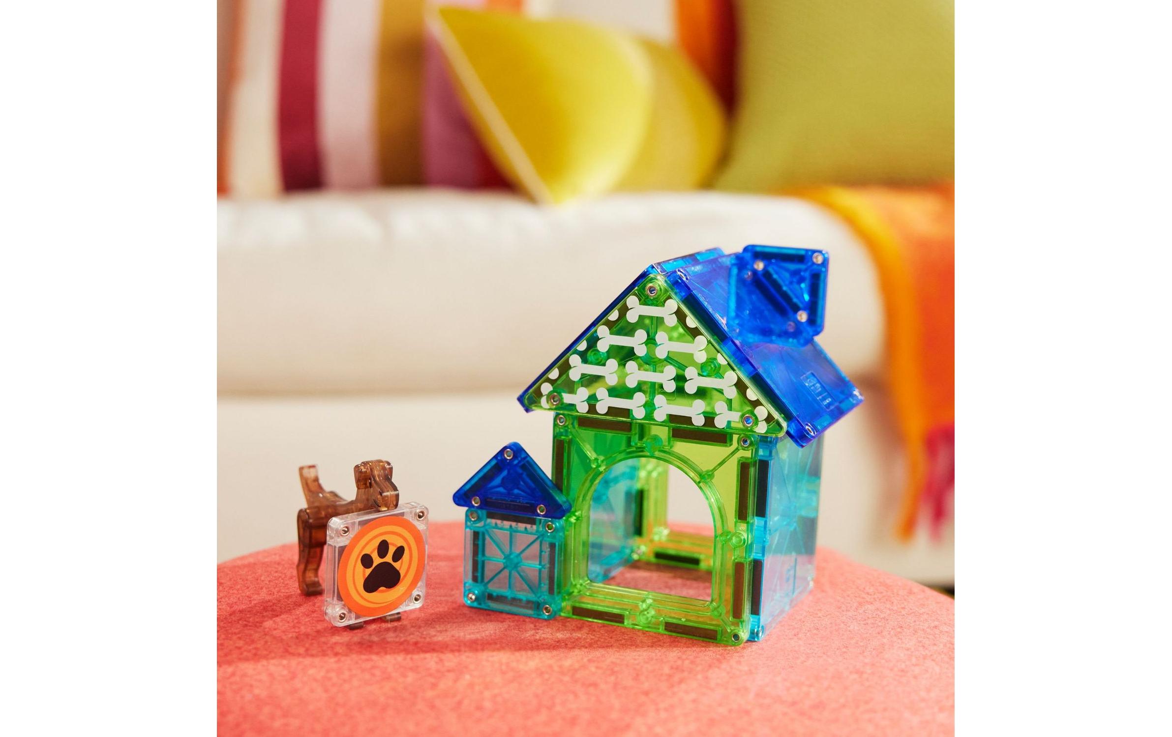 Dog House 13 TeileDog House Bau- und Spielset mit 13 magnetischen Teilen