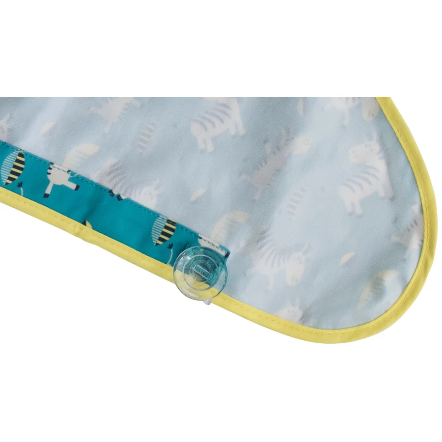 TidyTot Lätzchen Tidy Tot Cover & Catch Langarm Lätzchen Tanzende Zebras
