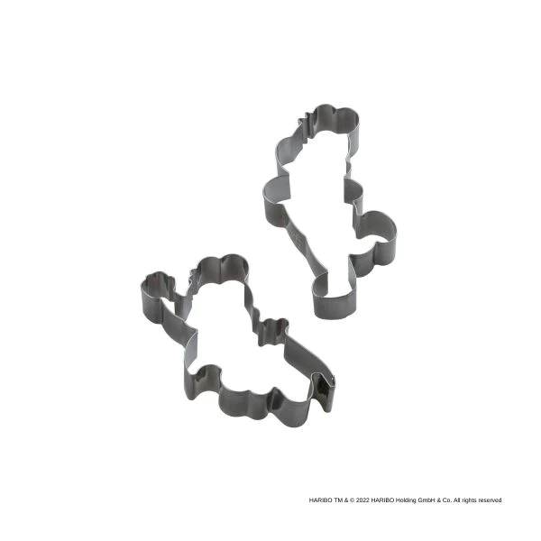 Lot de 2 emporte-pièces en inox motif ourson doré Haribo Zenker