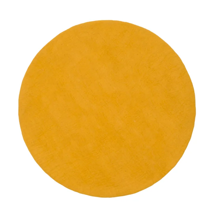 myfelt - Klara Filzteppich Ø 140 cm, senfgelb