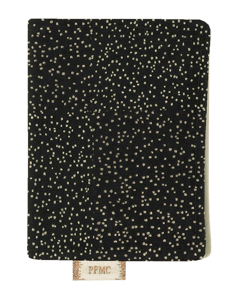 Porte Carte Noir Pailleté