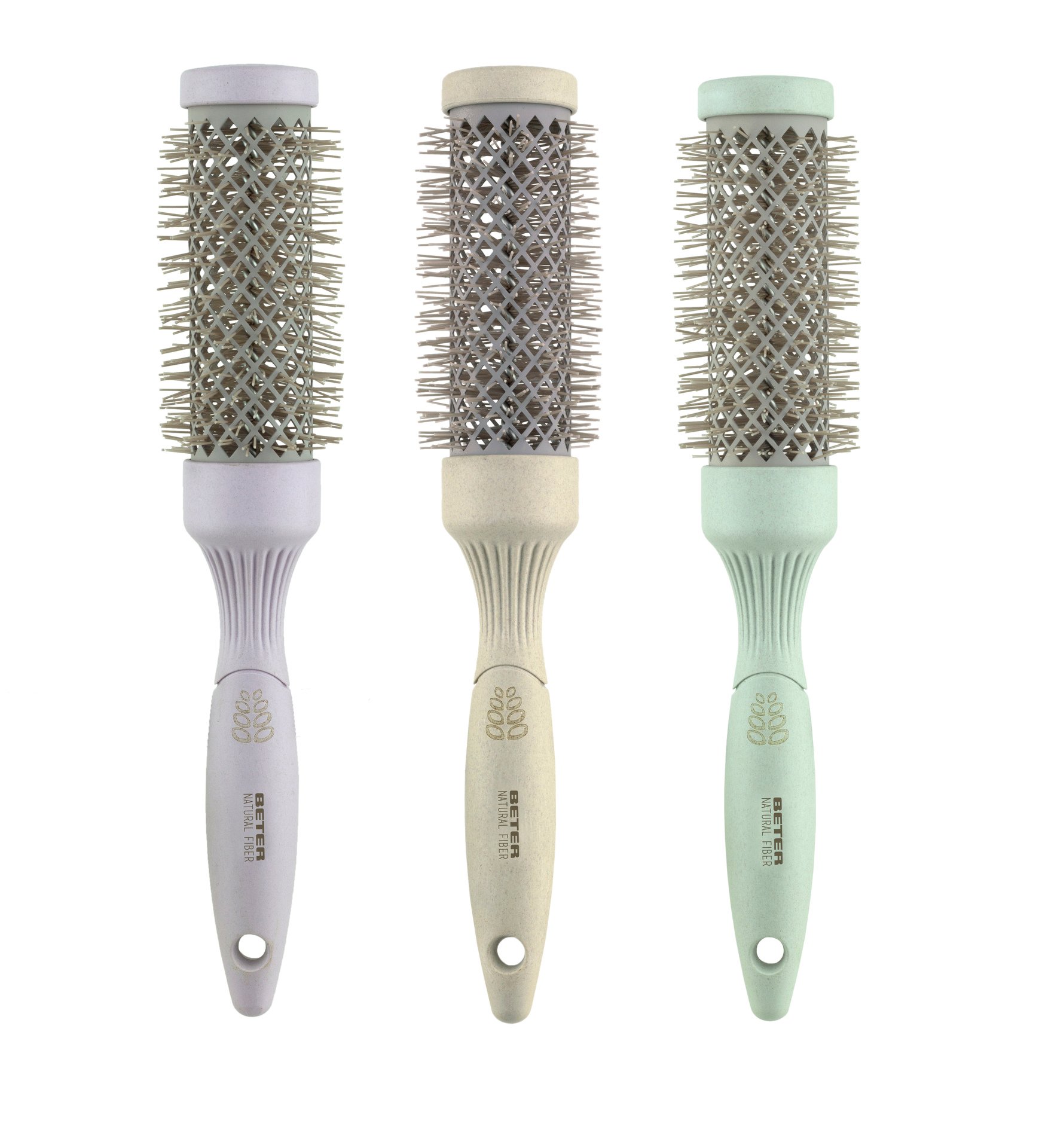 Natural Fiber Ceramic Thermal Brush