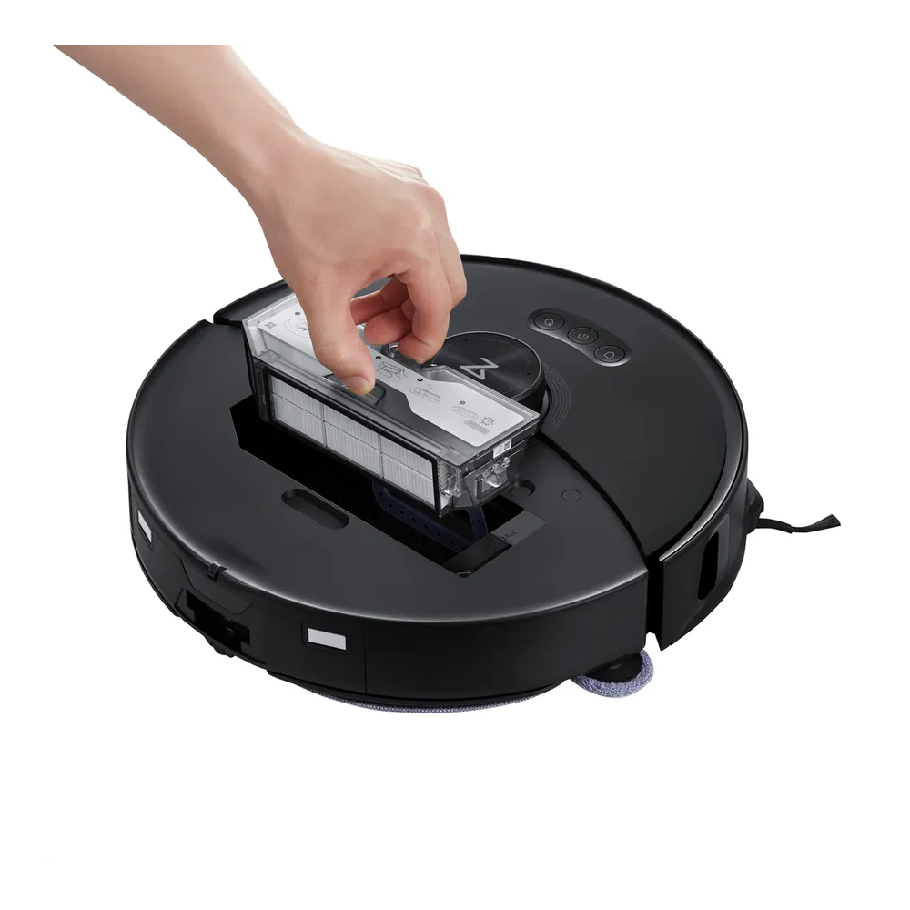 S8 MaxV Ultra Staubsaug-Roboter Staubsauger Nass / Trocken Bodenreinigung mit RockDock / App Steuerung (S8MVU52-SCH) - Ultra Black