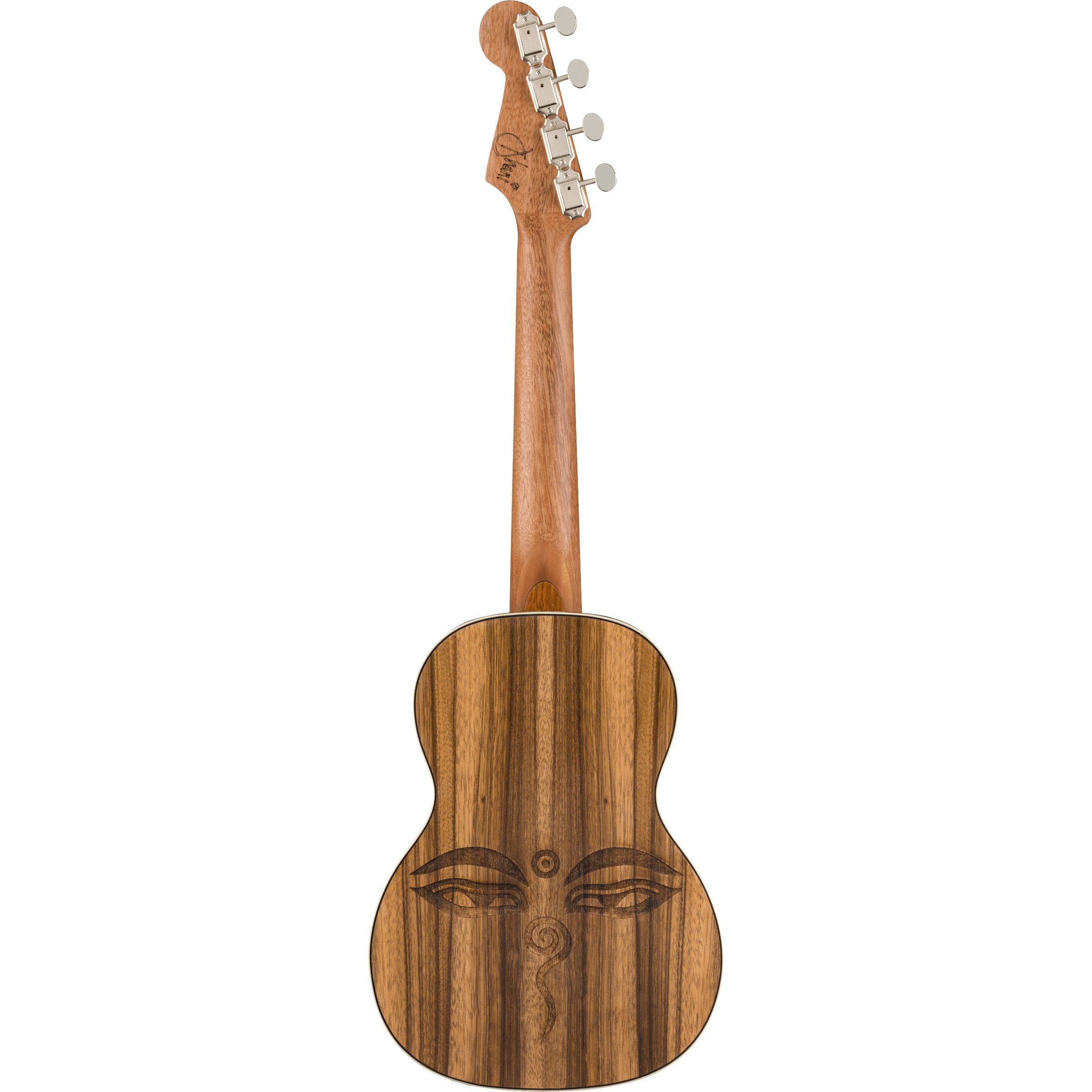 Fender Dhani Harrison Ukulele Sapphire Blue WN elektrisch-akoestische tenor ukelele
