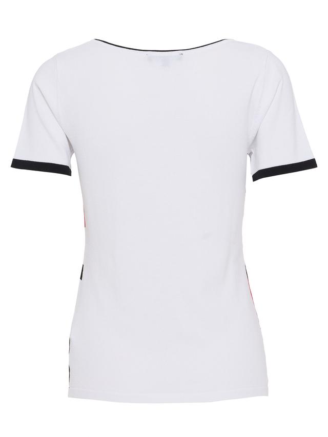 Feinstrick Pullover geometrisches Motiv
